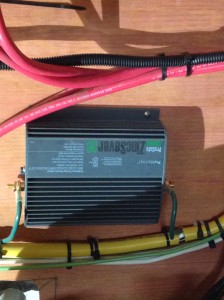 Power inverter with cables